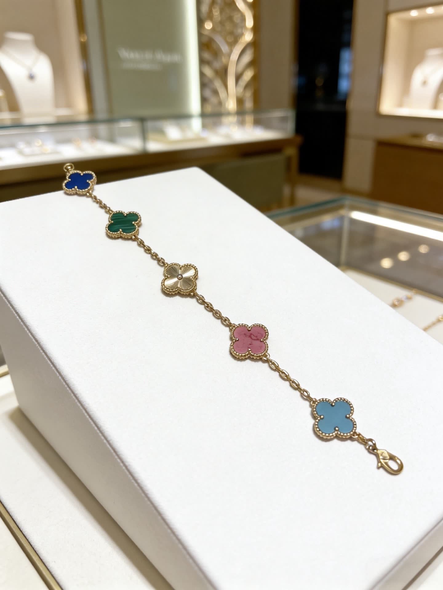 Van Cleef & Arpels Alhambra Multicolor Enamel Bracelet
